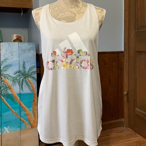 adidas Tops - New Adidas floral tank top size large